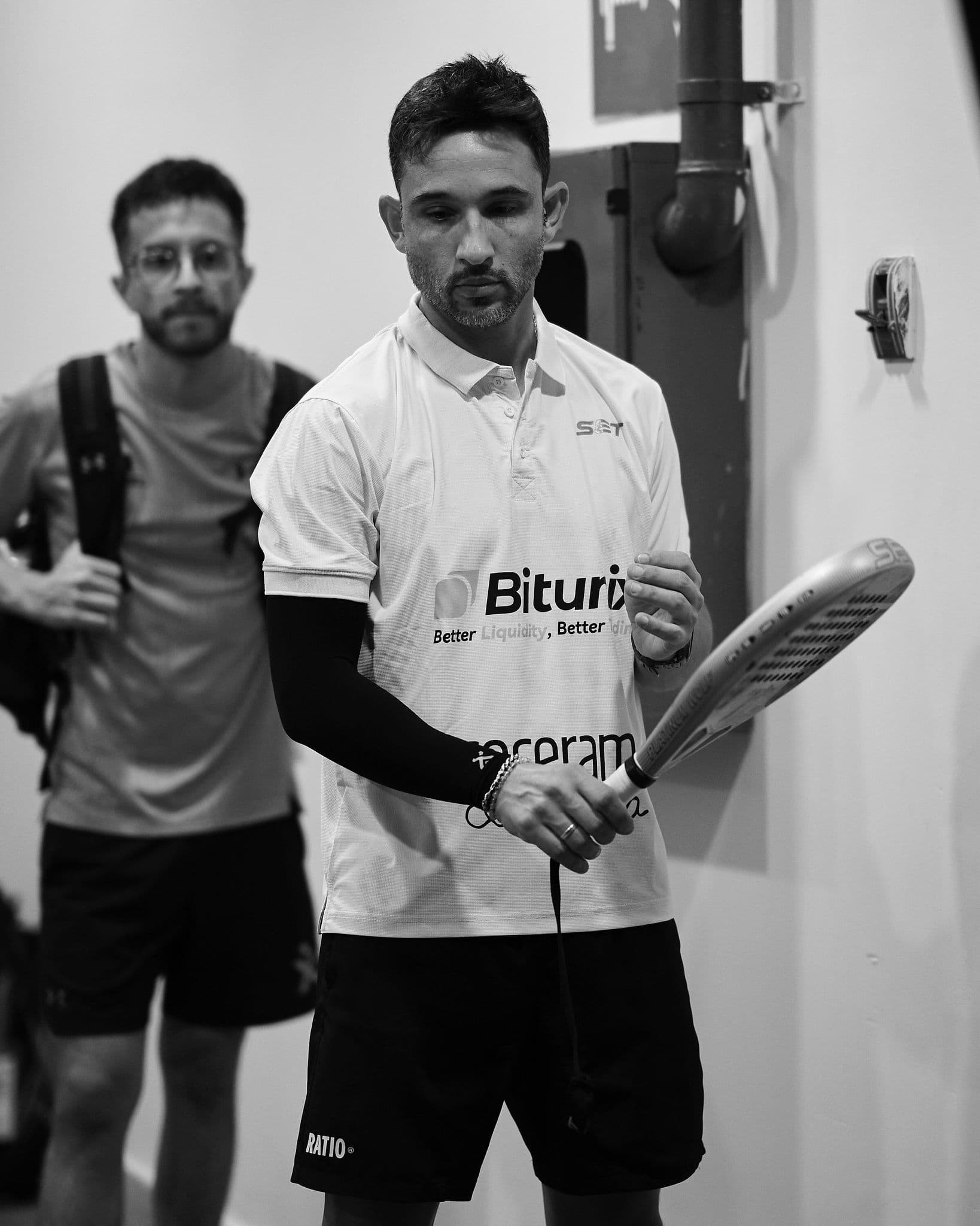 Retrato de Juan Meza con paleta